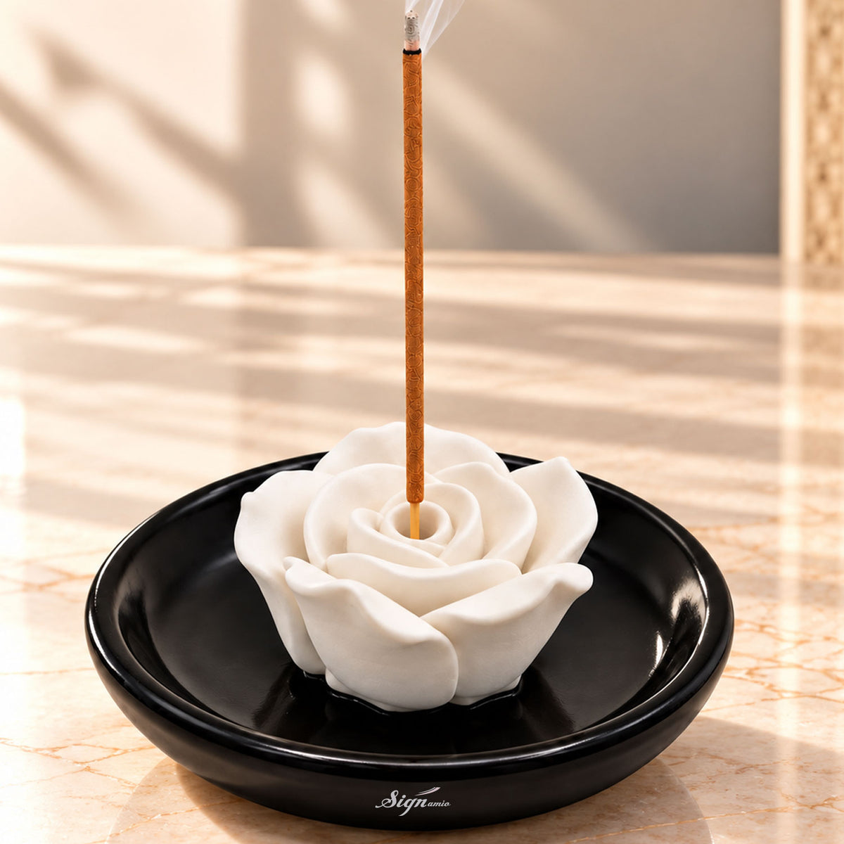 Signamio Incense Stick Agarbatti Stand Holder - Black