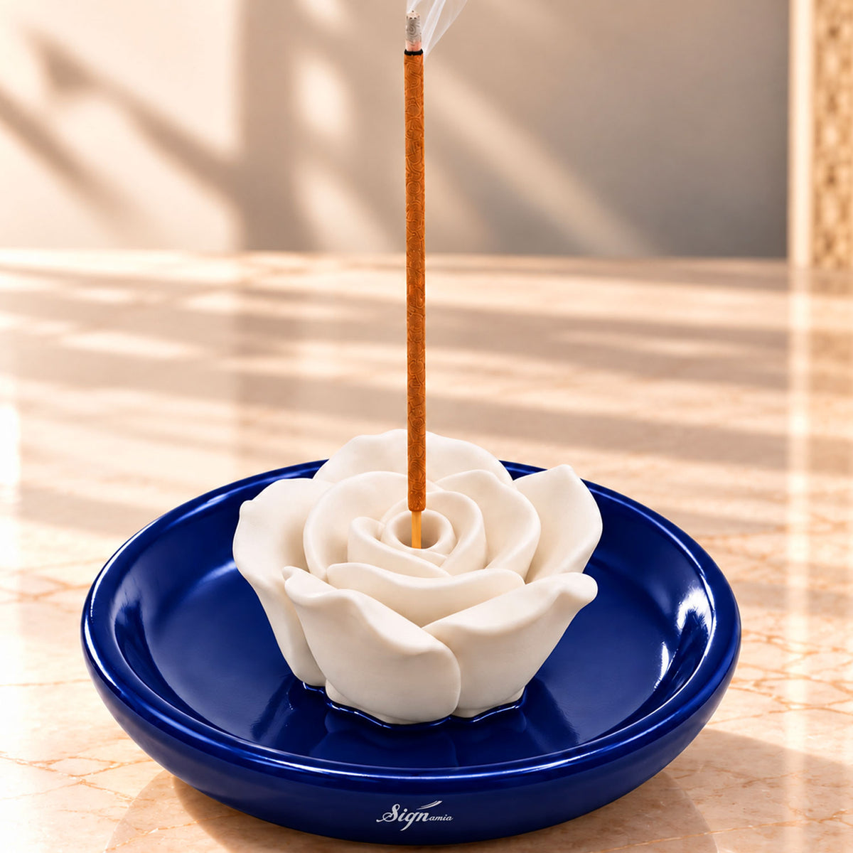 Signamio Incense Stick Agarbatti Stand Holder - Blue