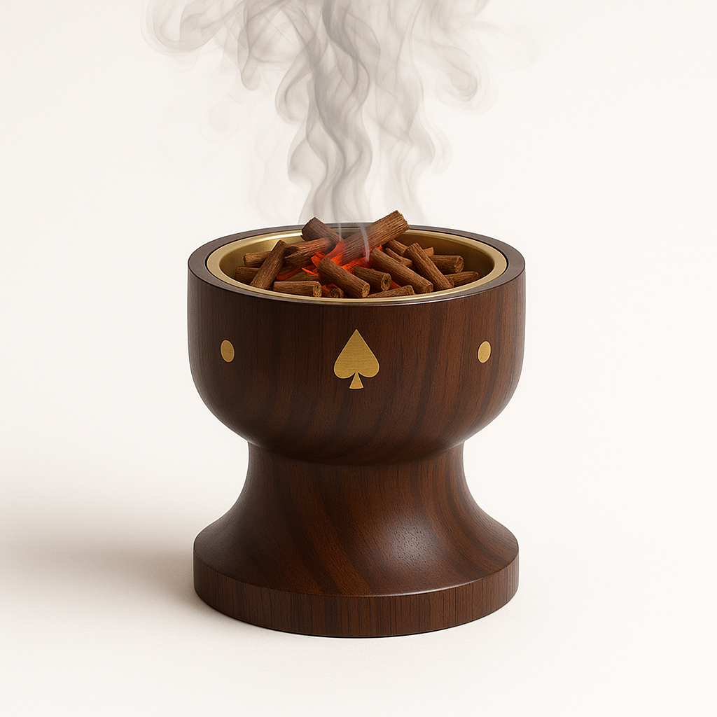 Signamio Wooden Dhoop Holder Stand - Elegant Bakhoor Burner & Loban Burner, Versatile Dhoop Stand for Incense, Crafted for Home Decor, Ideal for Meditation & Aromatherapy Sessions-DN-1