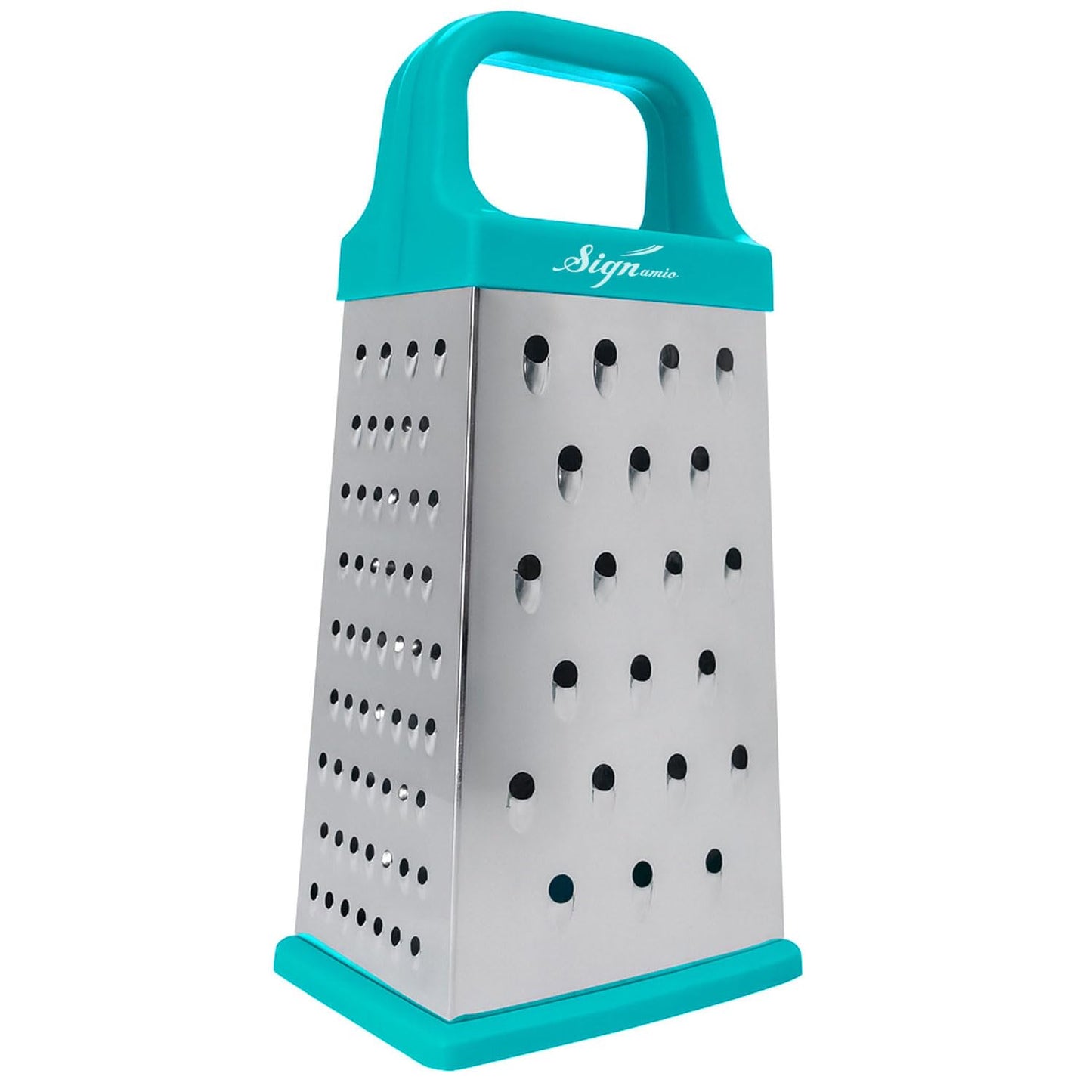 SIGNAMIO® Hand Kadukas Cheese Grater and Vegetable Shredder for Kitchen Stainless Steel Ginger Crusher, Carrot Grater, Garlic Slicer with Protective Cover (Yellow)