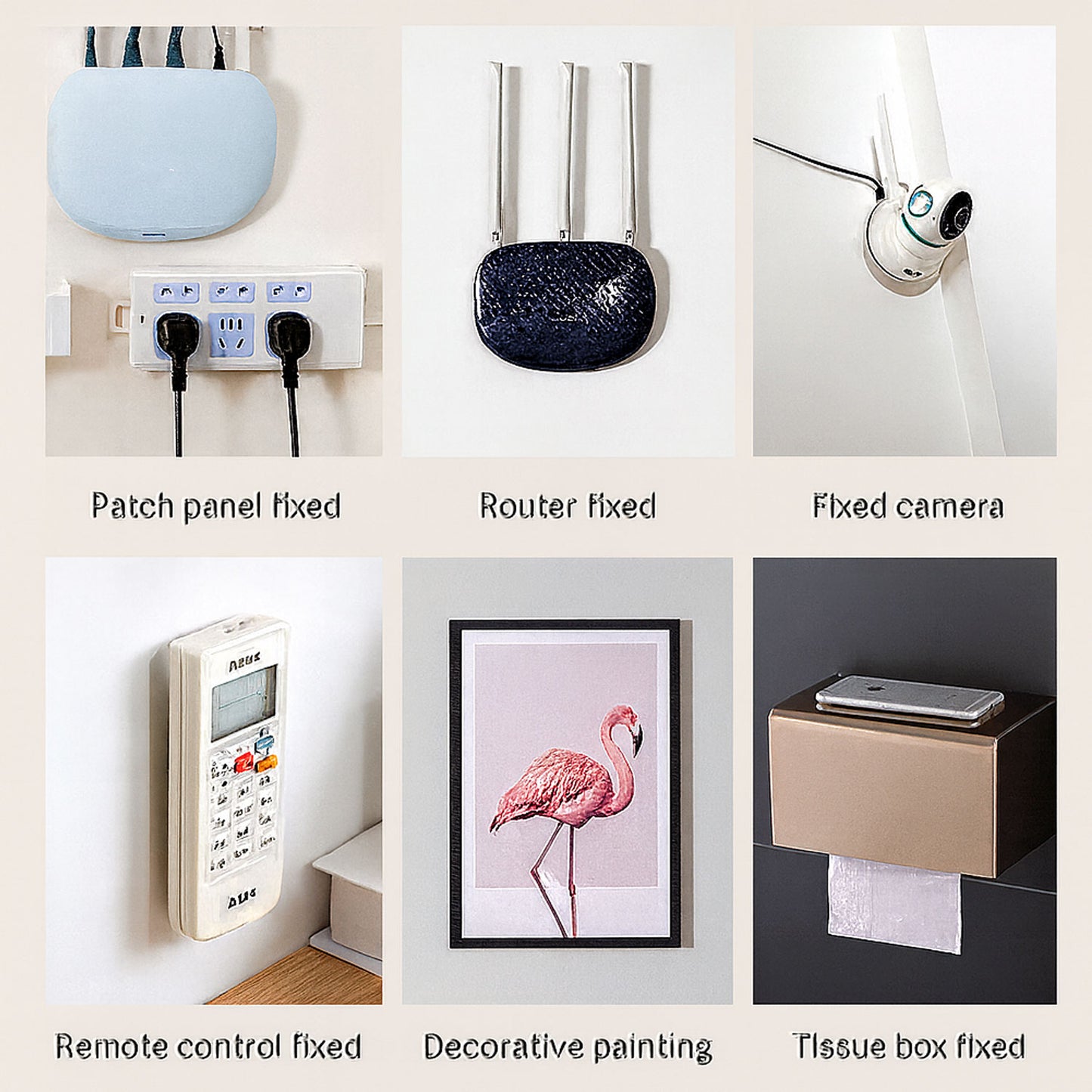SIGNAMIO 10 Pcs Self Adhesive Wall Hooks for Hanging - Male Female Design, Heavy Duty Hooks, Perfect Adhesive Wall Hook for for Photo Frames, Wall Clock, Keys - No-Drill Installation