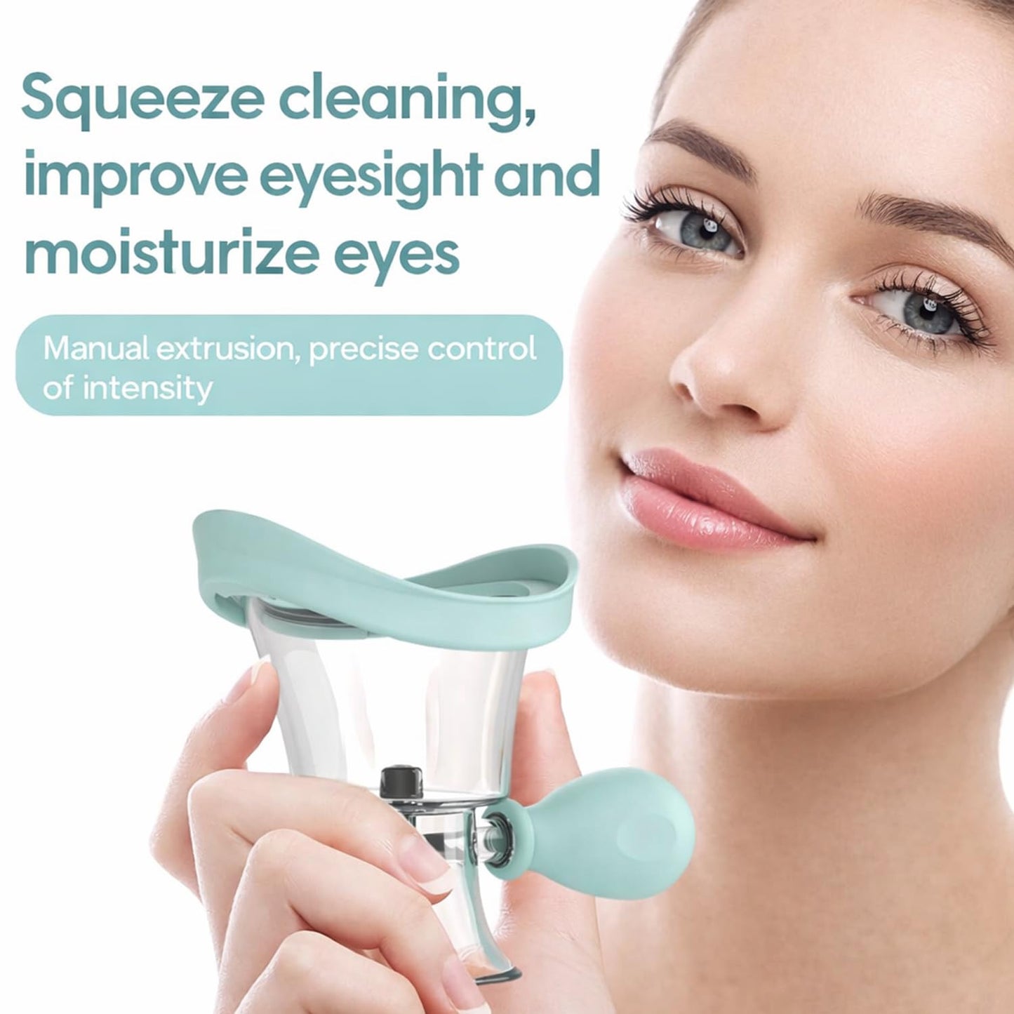 Signamio Eye Wash Cup with Air Pressure Option Manual - Eye Cup for Eye Wash, Eye Cleaner Cup for Gentle and Effective Relief