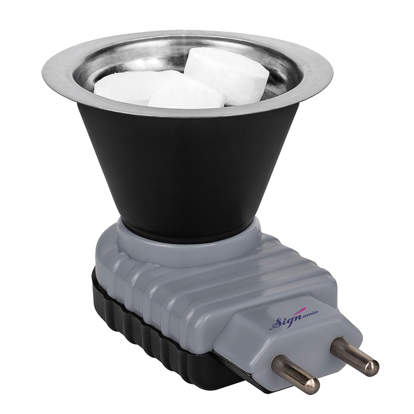 Signamio Home Fragrance Products: Camphor Diffuser Burner, Kapoor Dani Electrical Camphor, Aroma Burner & Bakhoor Burner for Home-Grey