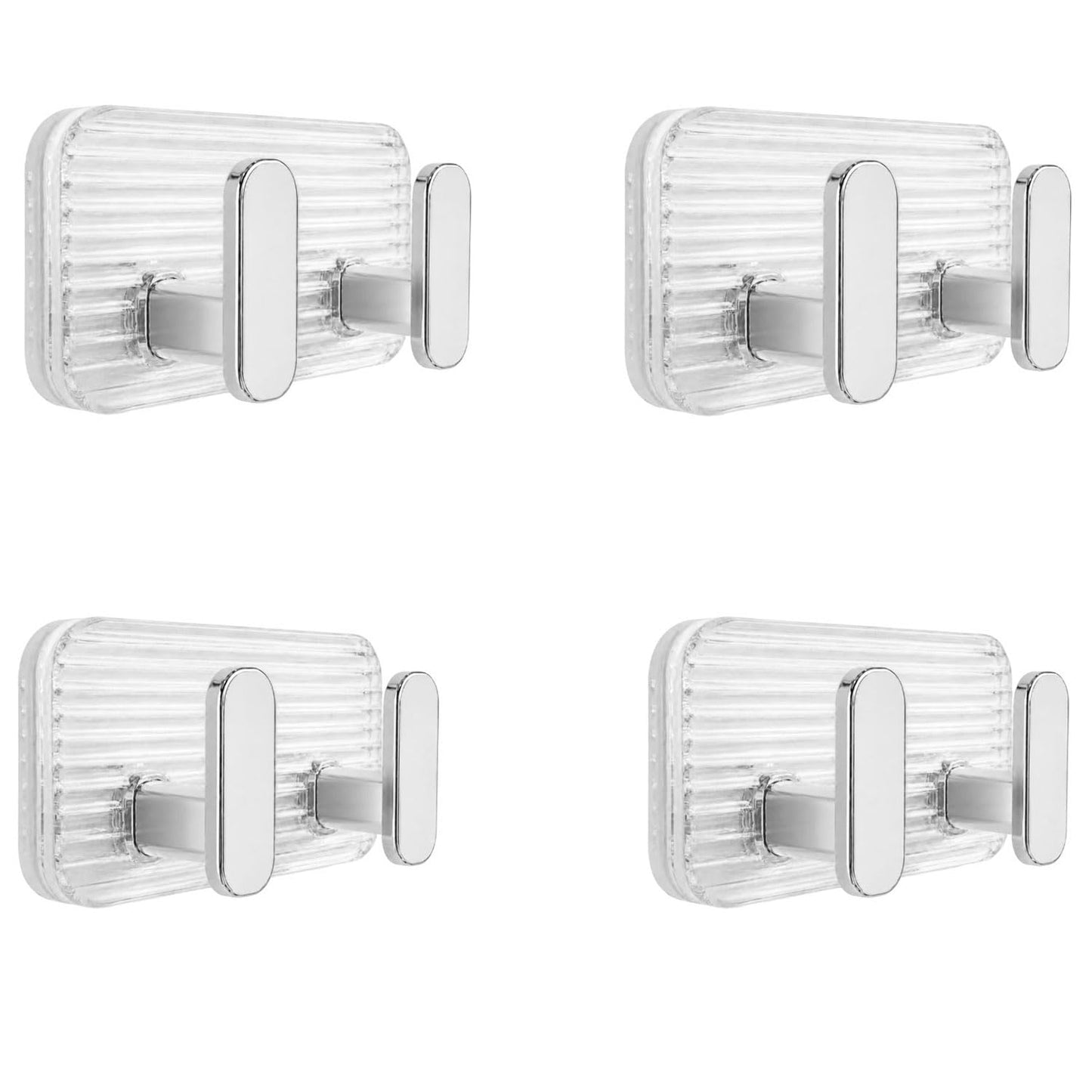 SIGNAMIO 6-in-1 Wall Hooks for Hanging - Heavy Duty Hooks for Wall Heavy Items - Self Adhesive Wall Hook Plate - Sturdy - Ideal for Home and Office