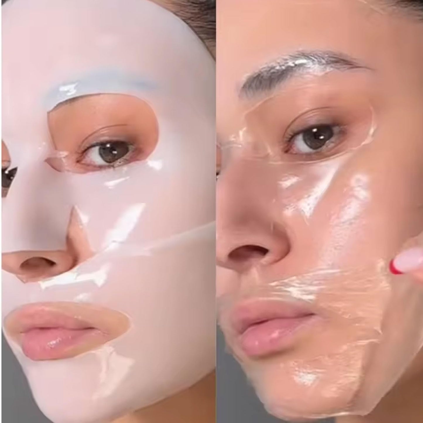 Signamio Pack of 4 Collagen Mask - Seoulskin Collagen Glass Skin Overnight Mask for Radiant Glow - for Hydrated & Rejuvenated Skin 34g Each