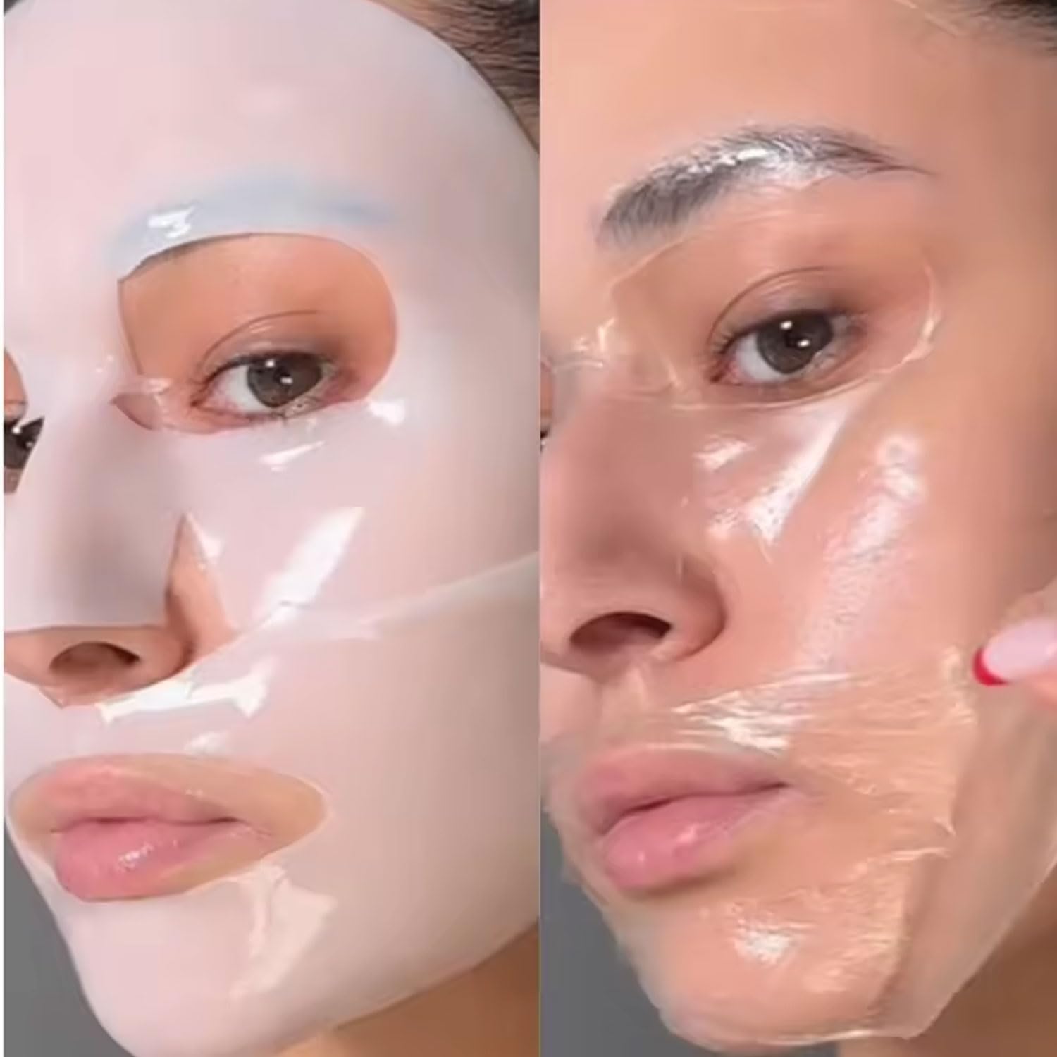 Signamio Pack of 4 Collagen Mask - Seoulskin Collagen Glass Skin Overnight Mask for Radiant Glow - for Hydrated & Rejuvenated Skin 34g Each