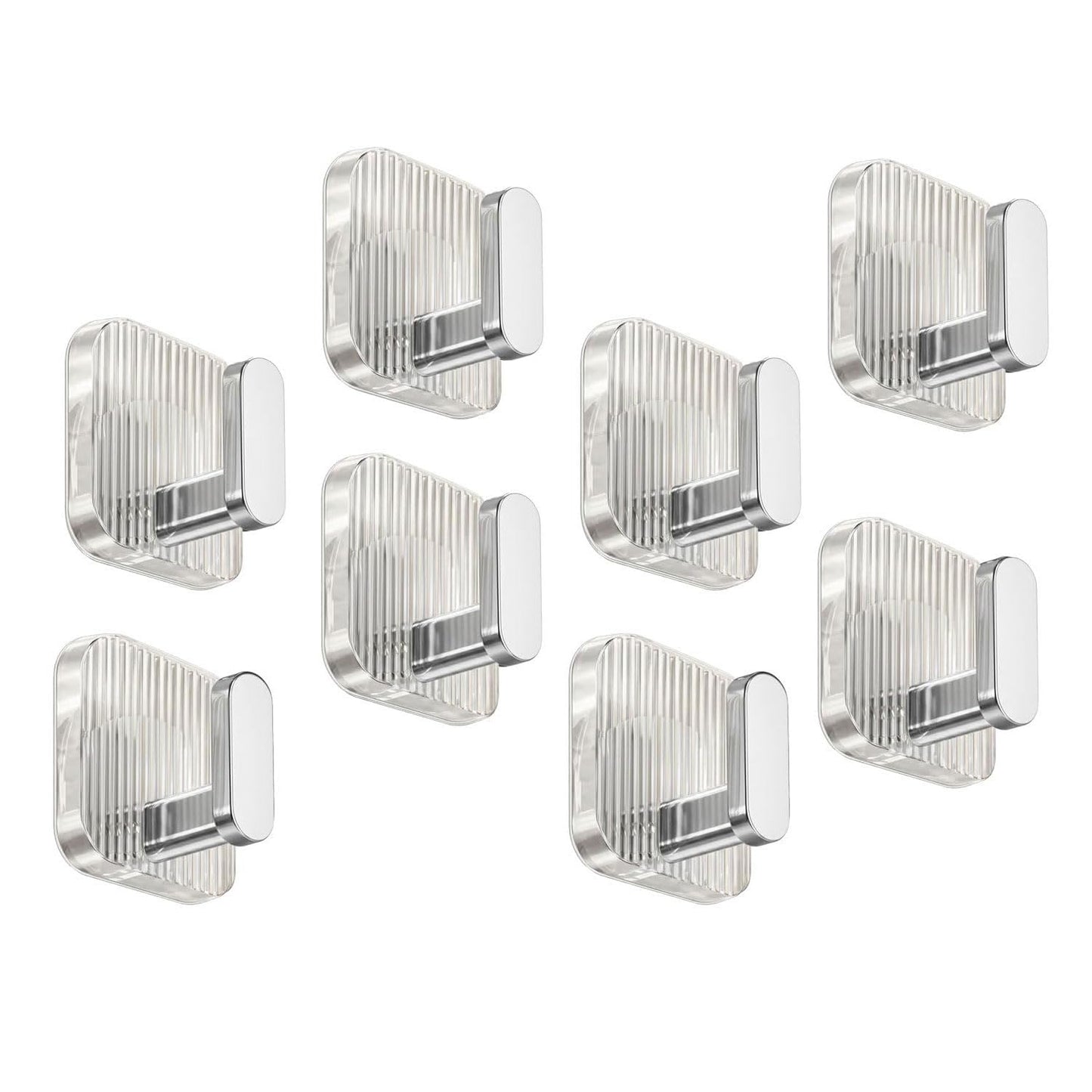 SIGNAMIO 6-in-1 Wall Hooks for Hanging - Heavy Duty Hooks for Wall Heavy Items - Self Adhesive Wall Hook Plate - Sturdy - Ideal for Home and Office