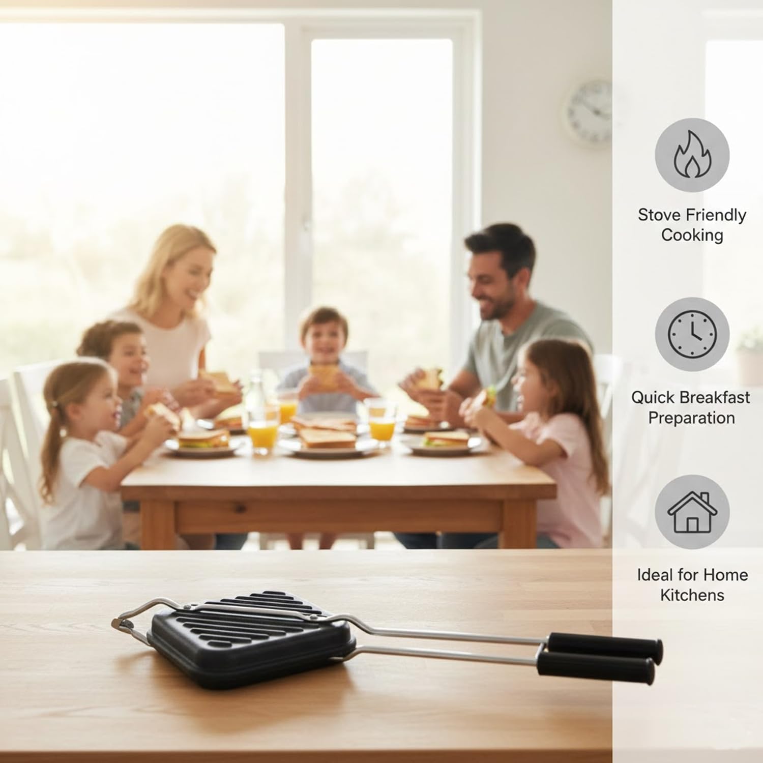 Signamio Sandwich Griller - Gas-Powered Sandwich Maker, Sandwich Maker for Versatile Cooking, Easy-to-Use, Durable Design, Ideal for Perfectly Grilled Bread and Sandwiches