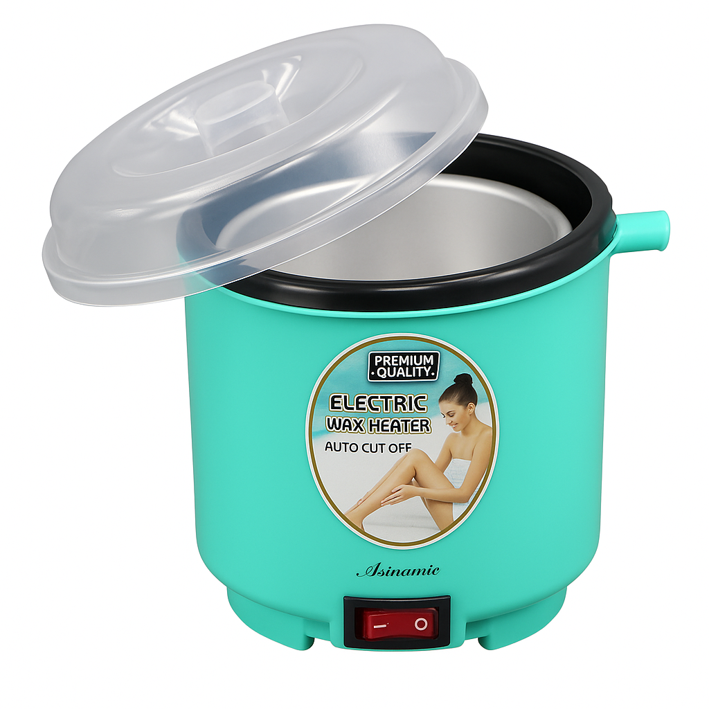 Signamio Wax Heater for Waxing for Women - Professional Wax Heater & Wax Machine for Waxing - Fast Melting Electric Hair Removal Kit for Smooth Skin at Home or Salon - Green