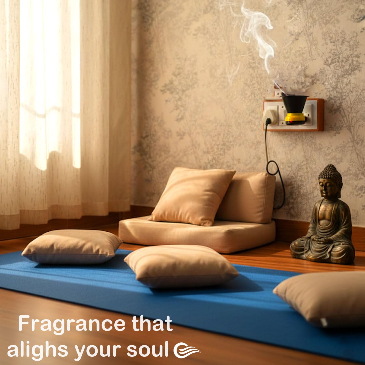 Signamio 4 Pcs Set of Home Fragrance Camphor Diffuser Burner Kapoor Dani Electrical, Aroma Oil Diffuser for Home