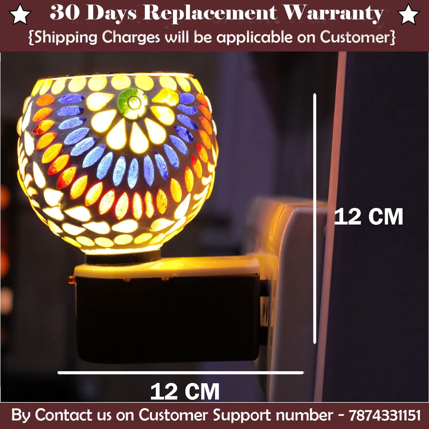 SIGNAMIO Multi Color 2 in 1 Kapoor Dani Electric Camphor Diffuser Burner & Aroma Diffuser Home Fragrance with Night Lamp, Perfect for Pooja Rooms & Daily Room Freshener Needs - DN-11
