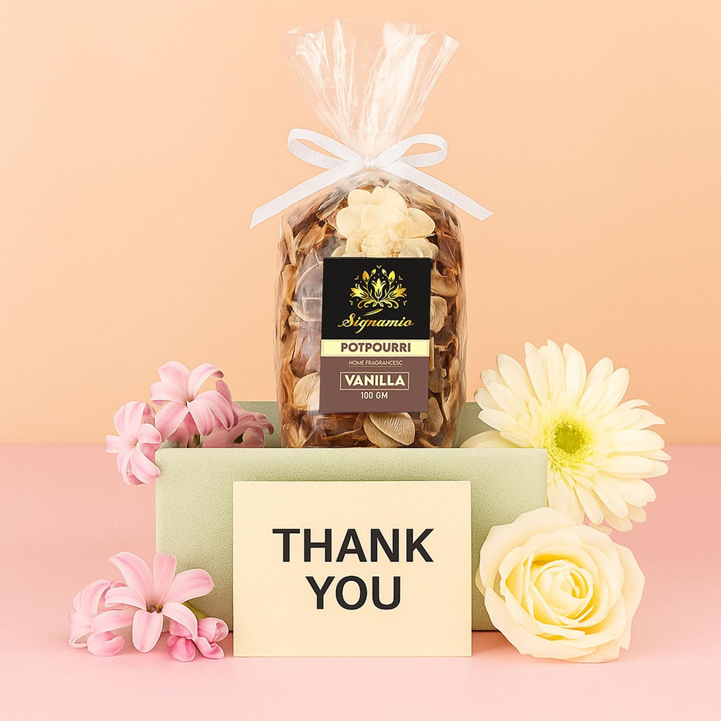 SIGNAMIO Potpourri Flowers - Dry Flowers for Decoration, Scented Dry Flower Mix for Home Decor, Natural Fragrance, Floral Arrangement, Aromatic Bowl Filler, Gift Basket Filler - Multi Flavour