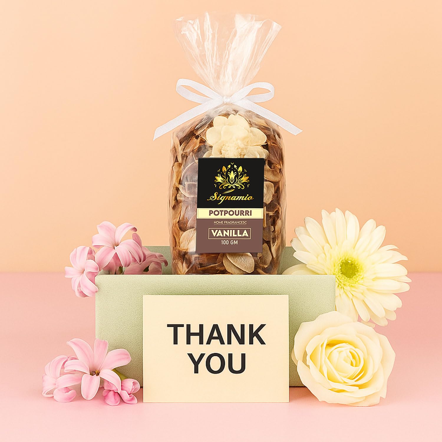 SIGNAMIO Potpourri Flowers - Dry Flowers for Decoration, Scented Dry Flower Mix for Home Decor, Natural Fragrance, Floral Arrangement, Aromatic Bowl Filler, Gift Basket Filler - Multi Flavour