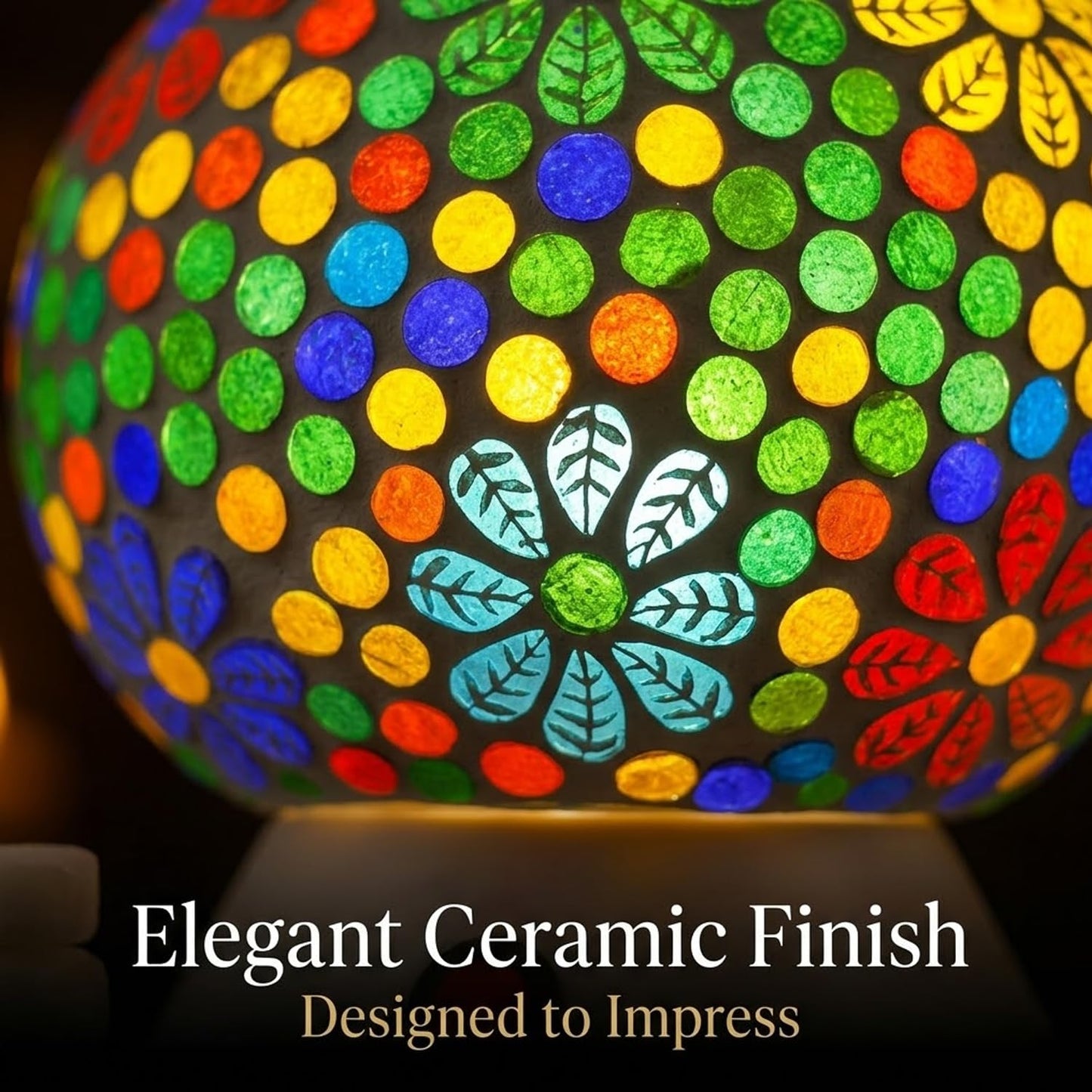 Signamio Hand Made Table Top Camphor Diffuser Burner - Kapoor Dani Electrical Aroma Oil Diffuser Night Lamp - Kapoor Machine for Home & Office DN-6 (Aroma Oils not Included)