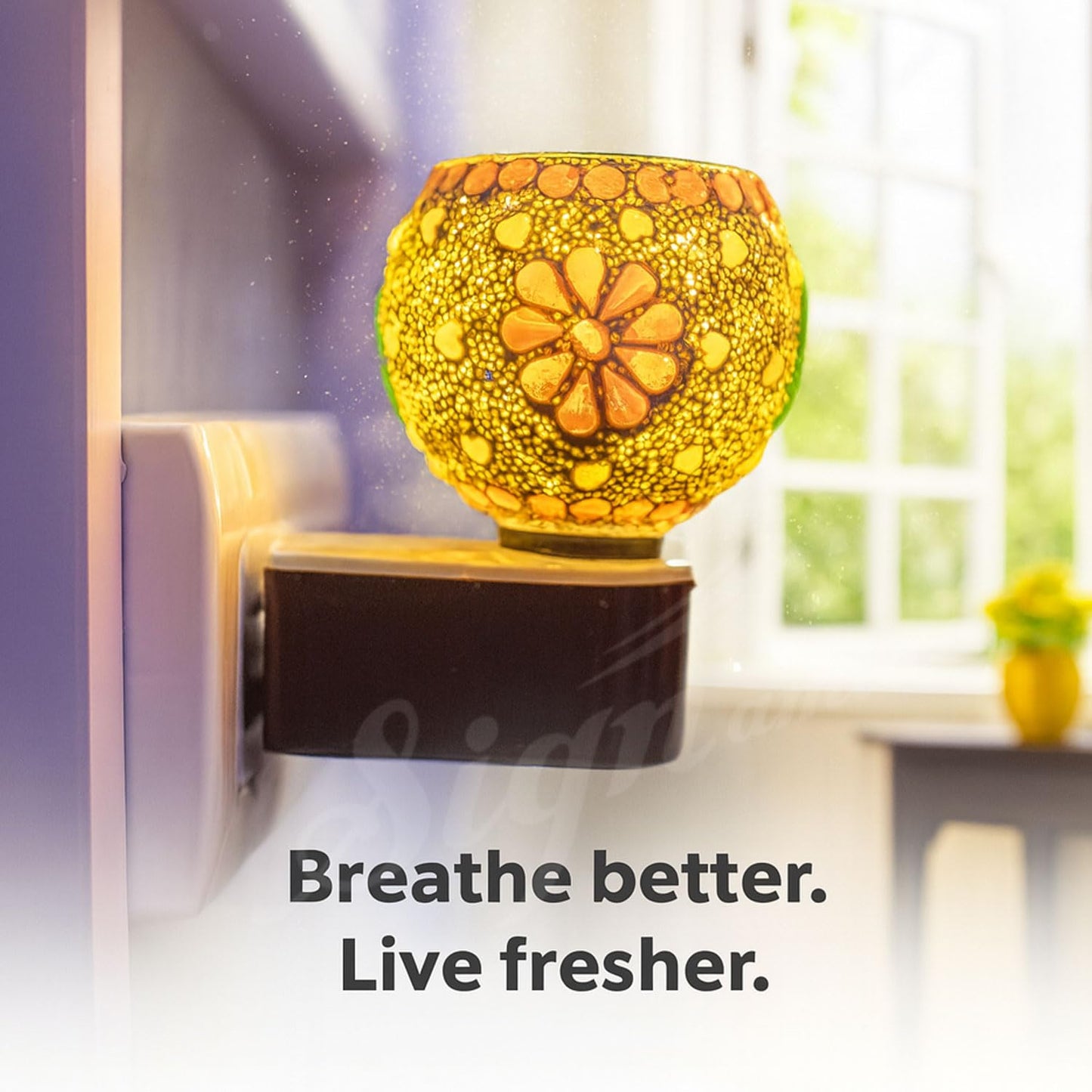 SIGNAMIO Multi Color 2 in 1 Electric Kapoor Dani Burner: Essential Home Fragrance Product & Room Freshener Diffuser with Night Lamp for Pooja Rooms, Aroma, Oil & Camphor Diffuser Capabilities-DN-16