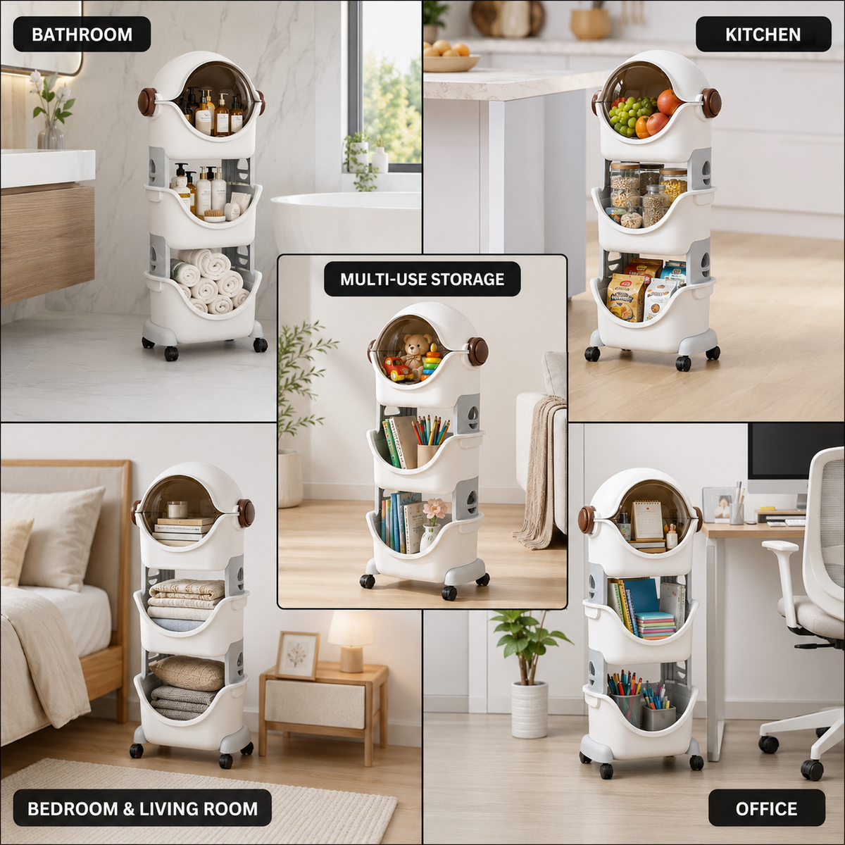 Signamio Robot Shape Organizer for Kids Large Toy Storage Box - 3 Layer