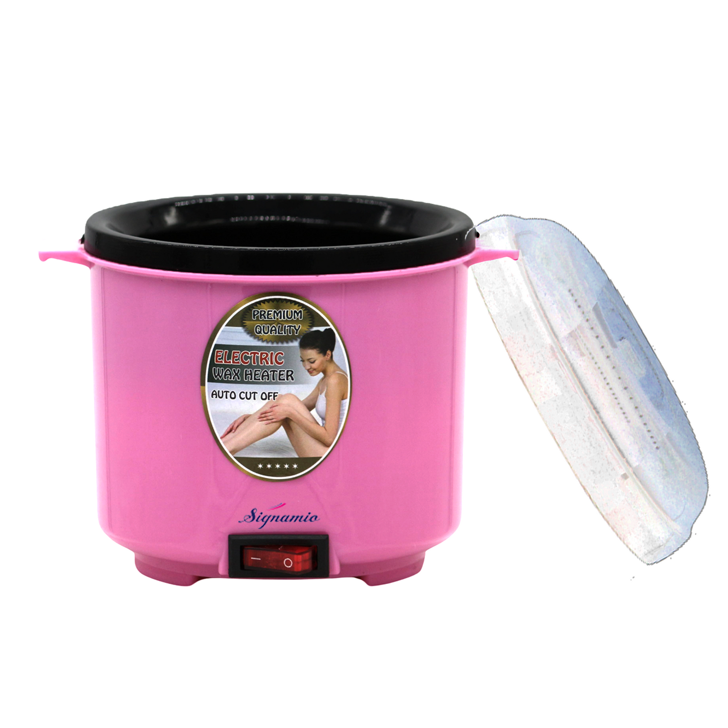 Signamio Non Stick Wax Heater for Waxing for Women - Professional Wax Heater & Wax Machine for Waxing - Fast Melting Electric Hair Removal Kit for Smooth Skin at Home or Salon - Pink