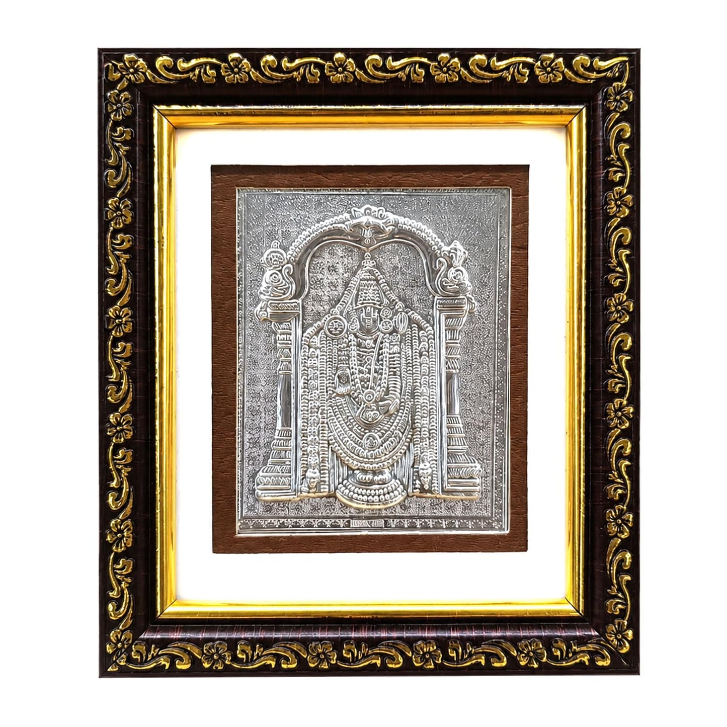 SIGNAMIO® Designer Handmade Stone Moti Work with Gold led Light Sculpture of 3D Lord Ram Darbar wall Hanging Photo Frame with for Puja Room,Home,Office,wall decoration-1pcs (23X18 Inch)