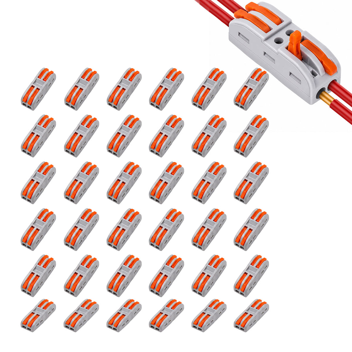 Wire Connector 2 In 2 Out, Electrical Wire Joiner, 30 PCS